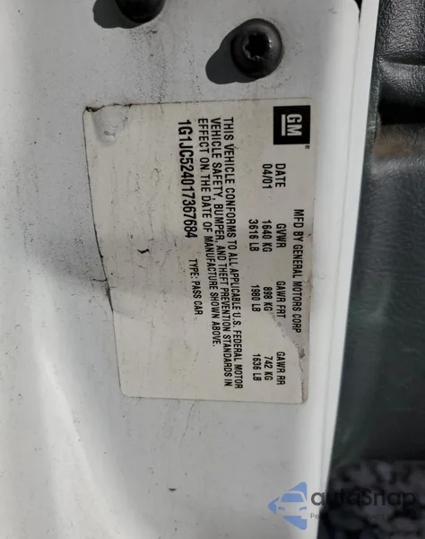 2005 Chevrolet Cavalier from USA, damaged, VIN 1G1JC52F257134560